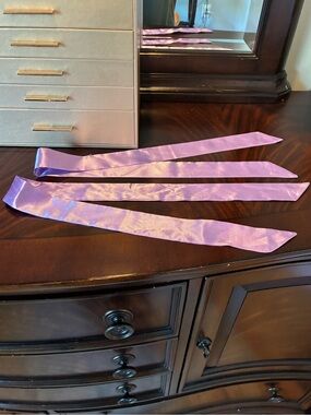 Lilac Satin Ribbon Twilly set